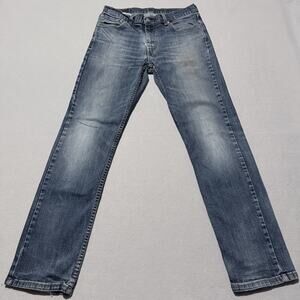 Levi's 511 Jeans Men's 32x32 Blue Denim Slim Straight Zip Fly Distressed Faded